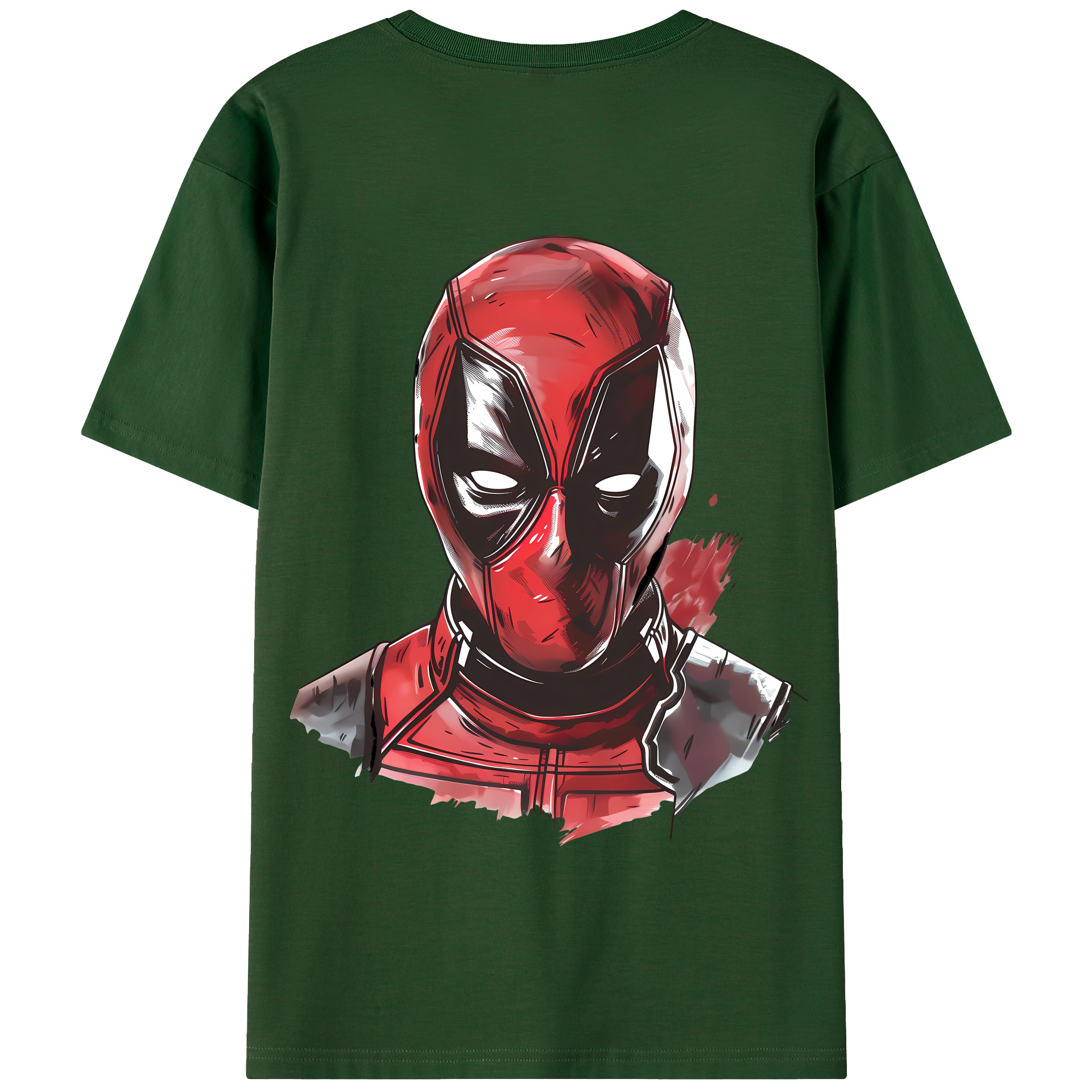（画像用） Deadpool デッドプール 綿100％半袖Tシャツ（背面プリント）